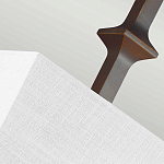 Бра бронзового цвета с полукруглым матовым стеклянным плафоном в геометрическом каркасе Feiss варинант исполнения - 6 | Loft Concept в Волгограде