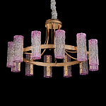 Люстра круглая с текстурными цилиндрическими плафонами Glimpse варинант исполнения - 2 | Loft Concept в Волгограде