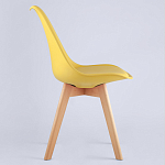 Стул с основой из пластика и мягким сиденьем Arvika Yellow варинант исполнения - 3 | Loft Concept в Волгограде