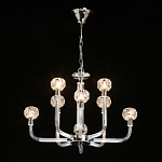 Люстра с 8-ю лампами и гранеными стеклянными плафонами Prism Gala варинант исполнения - 3 | Loft Concept в Волгограде