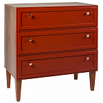 Комод красный из массива бука с 3-мя ящиками Wenge Light варинант исполнения - 1 | Loft Concept в Волгограде