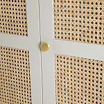 Шкаф с тремя дверцами из плетеного ротанга Tomio Wicker Furniture варинант исполнения - 7 | Loft Concept в Волгограде