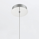 Подвесной светильник хромированного цвета с прозрачным цилиндрическим стеклянным плафоном Eurofase варинант исполнения - 7 | Loft Concept в Волгограде