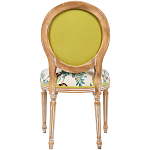 Стул из массива бука бежевый с изображением птиц в саду Beige Green Chinoiserie Blue Bird Chair варинант исполнения - 2 | Loft Concept в Волгограде