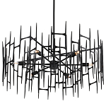 Люстра черная остроконечной формы Black Satin варинант исполнения - 4 | Loft Concept в Волгограде