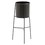 Кашпо из металла Elevated Planters черное варинант исполнения - 1 | Loft Concept в Волгограде