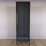 Узкий Шкаф Primo с 2 выдвижными ящиками Черный дуб варинант исполнения - 2 | Loft Concept в Волгограде