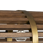 Люстра линейная полукруглой формы Wooden Horseshoe варинант исполнения - 1 | Loft Concept в Волгограде