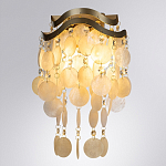 Бра с белыми перламутровыми подвесками и золотистыми волнистыми элементами SHELL варинант исполнения - 1 | Loft Concept в Волгограде