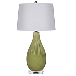 Настольная лампа зеленая грушевидной формы Rich Green Glaze варинант исполнения - 3 | Loft Concept в Волгограде