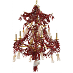 Люстра с декором в виде кораллов и ракушек Corals and Shells Chandelier Red варинант исполнения - 3 | Loft Concept в Волгограде