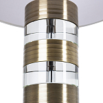 Настольная лампа с цилиндрическим основанием и белым абажуром Crystal Harmony  варинант исполнения - 2 | Loft Concept в Волгограде