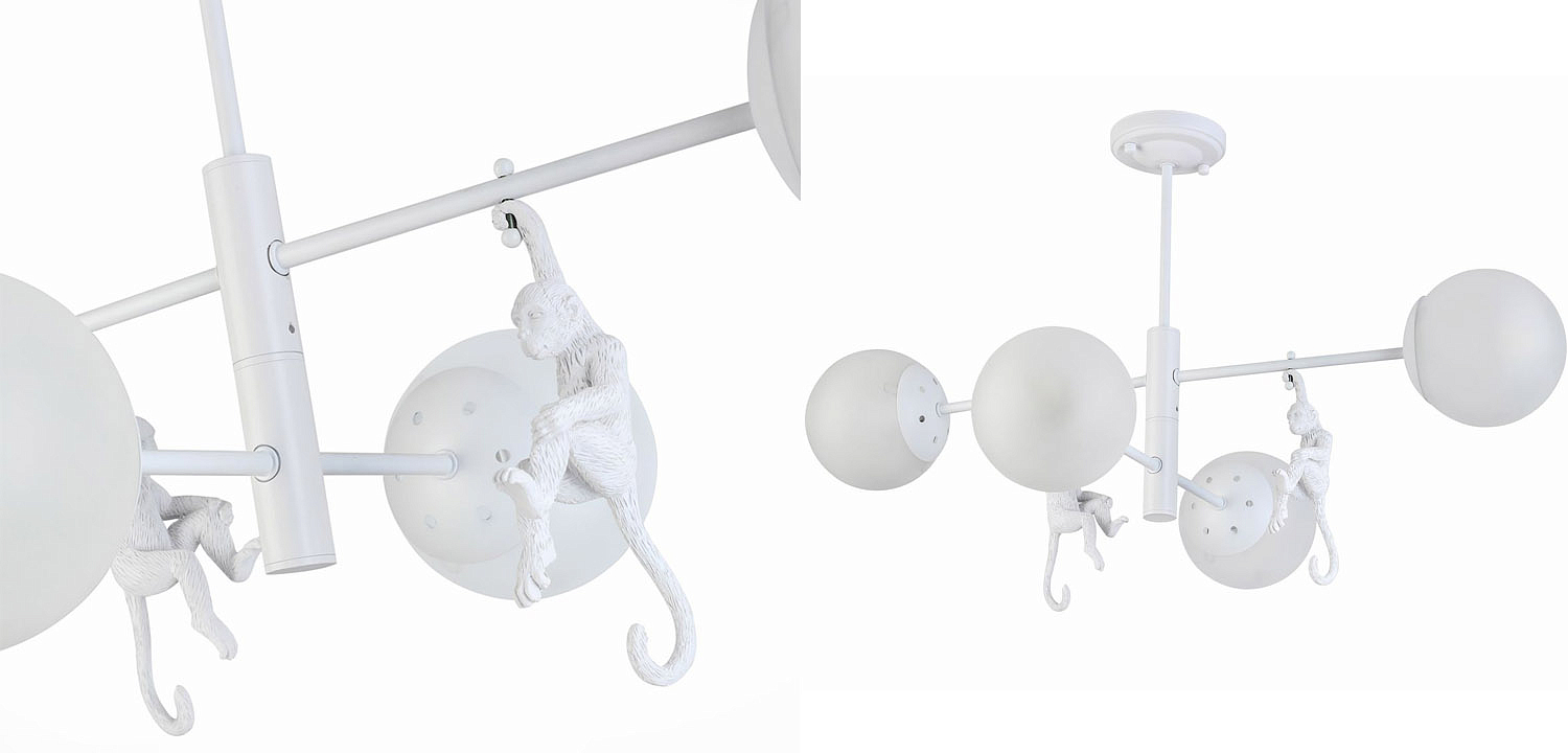 Потолочная люстра Hanging Monkey 4 lamp Потолочная люстра Hanging Monkey 4 lamp - Loft-Concept в Волгограде