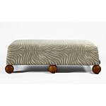 Банкетка Wakonda Gray Zebra с деревянными шариками  варинант исполнения - 2 | Loft Concept в Волгограде