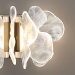 Бра с крупными прозрачными лепестками с рельефной поверхностью Ethereal Bloom варинант исполнения - 5 | Loft Concept в Волгограде