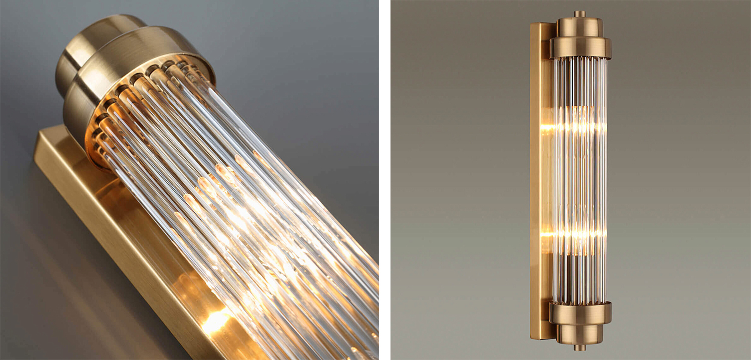 Бра Dirck Glass TUBE Sconce Bronze Бра Dirck Glass TUBE Sconce Bronze - Loft-Concept в Волгограде