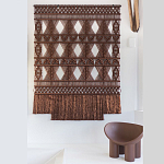 Панно Макраме коричневый цвет  варинант исполнения - 4 | Loft Concept в Волгограде