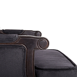 Диван двухместный George Grand Seating black velour варинант исполнения - 4 | Loft Concept в Волгограде