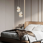 Подвесной светильник из хрусталя Fleuretta Crystal Gold Hanging Lamp варинант исполнения - 3 | Loft Concept в Волгограде