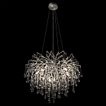 Люстра подвесная с прозрачными стеклянными подвесками в форме капель Диаметр 60 см Droplet Chandelier варинант исполнения - 13 | Loft Concept в Волгограде