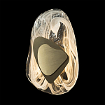 Бра овальное из стекла с золотым элементом Flow Texture  варинант исполнения - 5 | Loft Concept в Волгограде