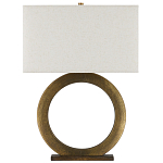 Настольная лампа с корпусом в форме кольца и прямоугольным абажуром French Ring варинант исполнения - 5 | Loft Concept в Волгограде