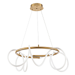 Люстра подвесная кольцевая и изогнутыми светодиодными трубками Luke Lampco Tracer Lamp варинант исполнения - 1 | Loft Concept в Волгограде