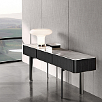 Консоль чёрная с 3-мя выдвижными ящиками Lou варинант исполнения - 2 | Loft Concept в Волгограде