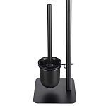 Держатель для туалетной бумаги с подвесным ершиком Black Bathroom Accessory варинант исполнения - 4 | Loft Concept в Волгограде