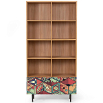 Широкий стеллаж с принтом Elise Rack варинант исполнения - 7 | Loft Concept в Волгограде