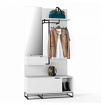 Вешалка настенная белая Strict Lines варинант исполнения - 2 | Loft Concept в Волгограде