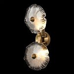 Бра с ветвистыми бронзовыми элементами и стеклянными рифлеными дисками Textured Glass Bra варинант исполнения - 2 | Loft Concept в Волгограде