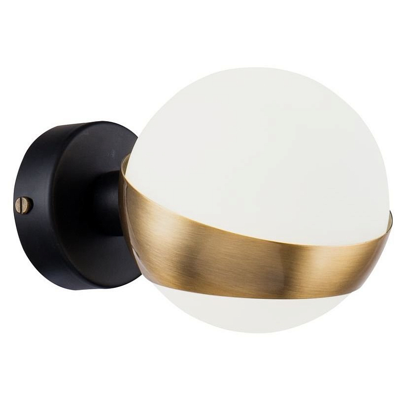 Бра Hold Ball Brass Белый Латунь Черный Бра Hold Ball Brass Белый Латунь Черный в Волгограде | Loft Concept