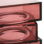 Стол журнальный в форме кубов Acrylic Furniture Lumina Crimson Clarity варинант исполнения - 3 | Loft Concept в Волгограде