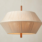 Люстра из дуба с веревчатым абажуром Rope Oak Chandelier варинант исполнения - 2 | Loft Concept в Волгограде