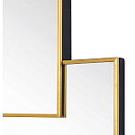 Золотое зеркальное панно из зеркальных квадратов Overlapping варинант исполнения - 1 | Loft Concept в Волгограде