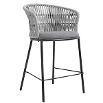 Стул барный с декоративным плетением на спинке и подлокотниках Chair Weave варинант исполнения - 2 | Loft Concept в Волгограде