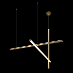 Люстра с 3-мя  пересекающимися цилиндрическими плафонами на тонких тросах Trumpet tube варинант исполнения - 5 | Loft Concept в Волгограде