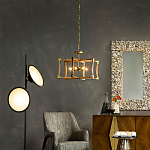 Подвесной светильник в форме фонаря коричневый Brown Eco Lantern варинант исполнения - 2 | Loft Concept в Волгограде