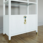 Стеллаж со стеклянными полками Elsa Dreams White варинант исполнения - 2 | Loft Concept в Волгограде