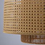 Подвесной светильник с абажуром из плтеного бамбука Light Inside the Cell варинант исполнения - 8 | Loft Concept в Волгограде