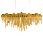 Люстра подвесная с металлическими дугами и длинными цепочками 115 см Atlantis Chain варинант исполнения - 8 | Loft Concept в Волгограде