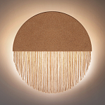 Бра круглое натуральная пробка с бахромой Natural Cork варинант исполнения - 4 | Loft Concept в Волгограде