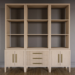 Модульный стеллаж Primo из трех составных элементов Светлый дуб варинант исполнения - 2 | Loft Concept в Волгограде