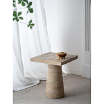 Столик приставной с квадратной столешницей Textured Cream Table варинант исполнения - 9 | Loft Concept в Волгограде