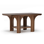 Стол кофейный деревянный с арочным основанием Arch Passage варинант исполнения - 1 | Loft Concept в Волгограде