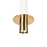 Подвесной светильник с узким цилиндрическим плафоном и золотым металлическим декором Concrete Pipe варинант исполнения - 15 | Loft Concept в Волгограде