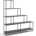 Ступенчатый стеллаж Menzie Steps Metal Rack Black варинант исполнения - 1 | Loft Concept в Волгограде