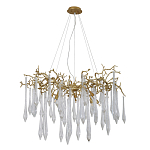 Люстра подвесная с прозрачными подвесками в форме капель Droplet Chandelier варинант исполнения - 2 | Loft Concept в Волгограде