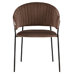 Стул в велюре коричневого цвета Horizon варинант исполнения - 2 | Loft Concept в Волгограде